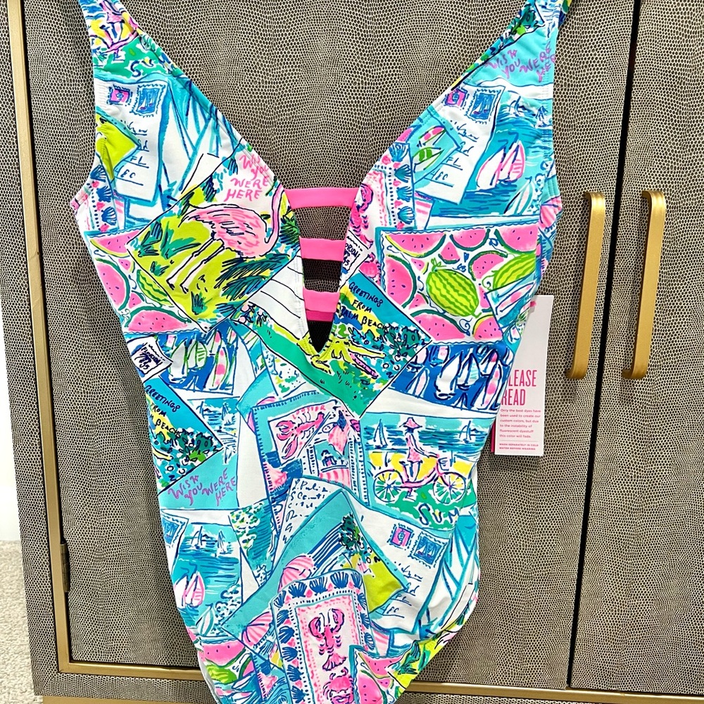 Lilly Pulitzer Jaspen One Piece Wish You Were Here